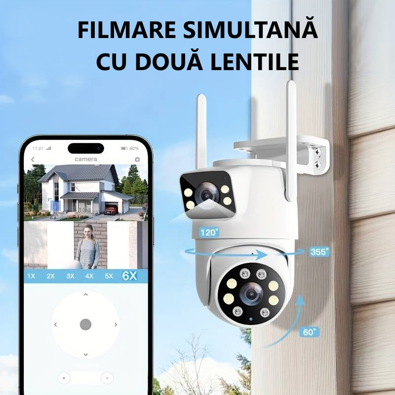 camera supraveghere dubla